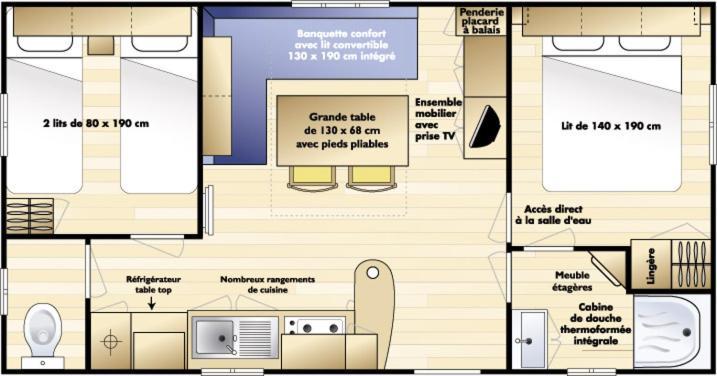 Mobil Home Les Sables D'Or Agde Le Grau-dʼAgde Εξωτερικό φωτογραφία
